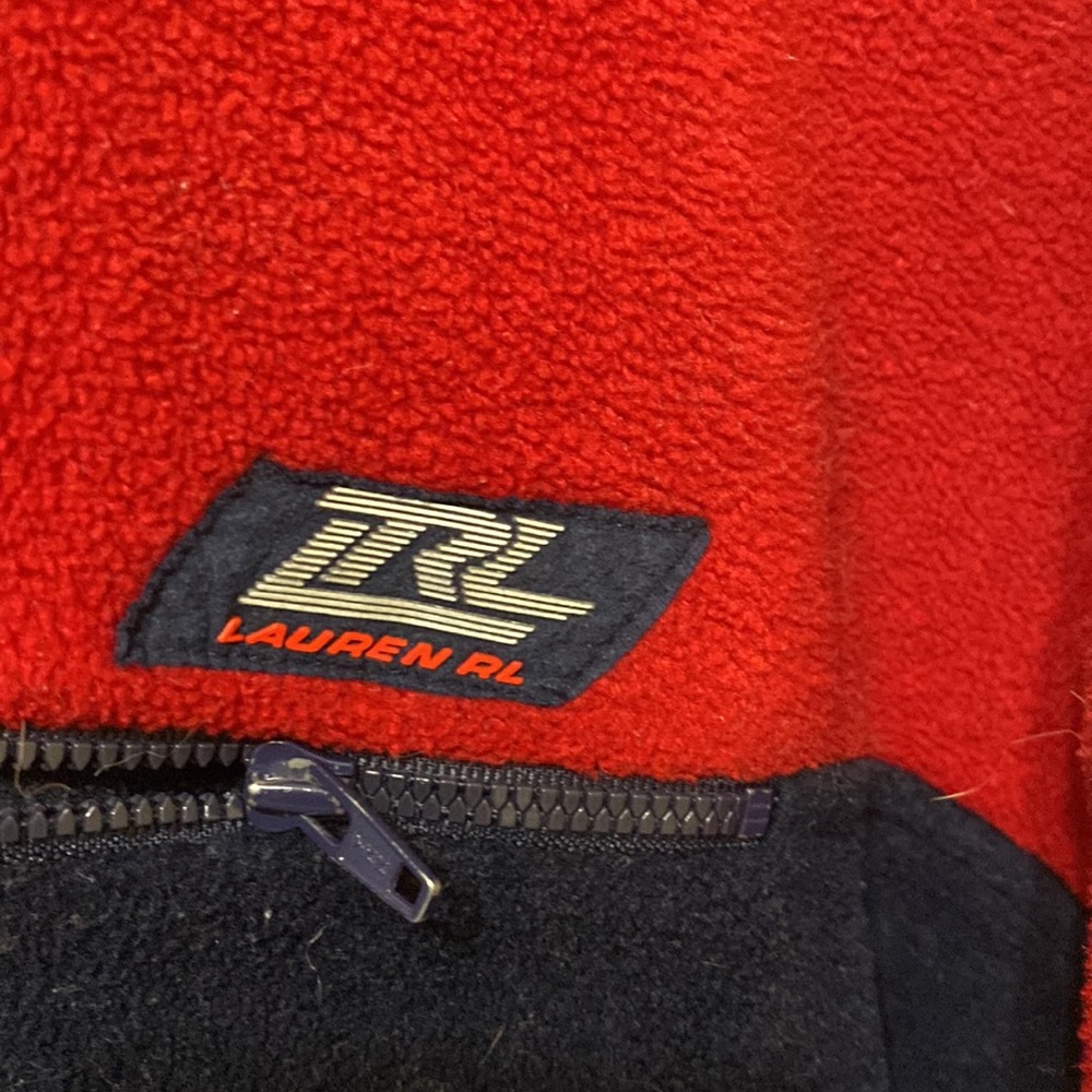 Vintage Ralph lauren quarter zip sweatshirt size large - Picture 3 of 4